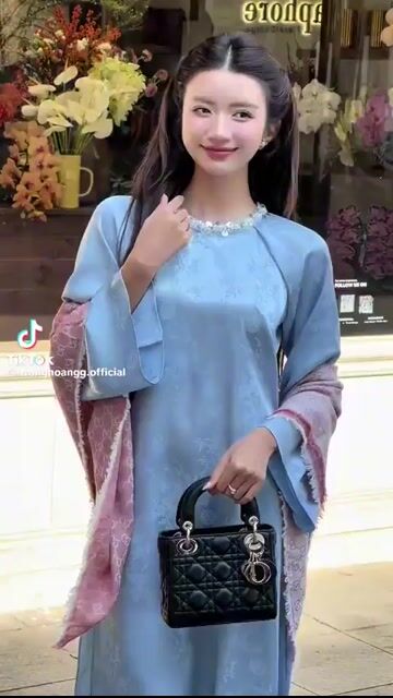 Áo Dài Tâm Giao _ By TrangHoangg (Đã kèm quần). Mua bán Quần áo tại Thị xã Từ Sơn Bắc Ninh được đăng bởi Mai Phương hình 1