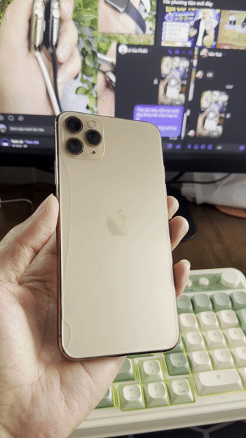 Apple iPhone 11 Pro Max 256GB vàng gold. Mua bán Điện thoại tại Thành phố Buôn Ma Thuột Đắk Lắk được đăng bởi quân hình 1