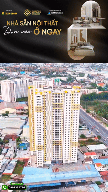 Mua bán Căn hộ Chung cư Diamond Boulevard Thành phố Thuận An Bình Dương diện tích 44 m² giá 1,9 tỷ