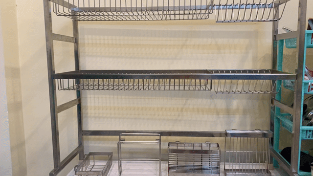 Kệ inox 2 tầng, inox 304 đặc, D97xC80xR36. Mua bán Tủ, kệ gia đình tại Quận Phú Nhuận Tp Hồ Chí Minh được đăng bởi Minh Nhi hình 1