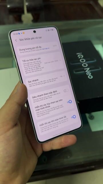 iQOO Neo 11 12GB/256GB Trắng Snapdragon 8 Elite. Mua bán Điện thoại tại Thành phố Nam Định Nam Định được đăng bởi Trí Dũng Store hình 1