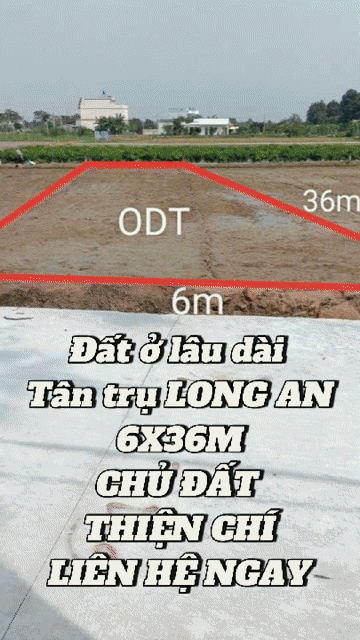 Mua bán Đất Huyện Tân Trụ Long An diện tích 207.3999 m² giá 1,2 tỷ