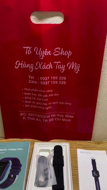 Deeprio Vidaa Max Đen Smartwatch mua bên Mỹ Mới. Mua bán Thiết bị đeo thông minh tại Quận 12 Tp Hồ Chí Minh được đăng bởi Tố Uyên Shop hình 1