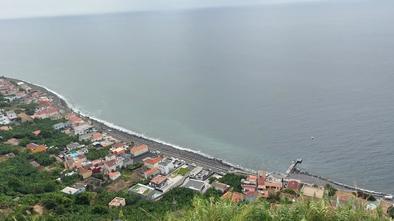Paul do Mar from the cliff road: video from Paul do Mar (Parish), Madeira