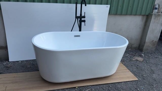 Bồn Tắm Oval Cạnh Thẳng 1m5-1m6-1m7. Mua bán Thiết bị vệ sinh, nhà tắm tại Huyện Hóc Môn Tp Hồ Chí Minh được đăng bởi Xưởng Bồn Tắm Minh Châu hình 1