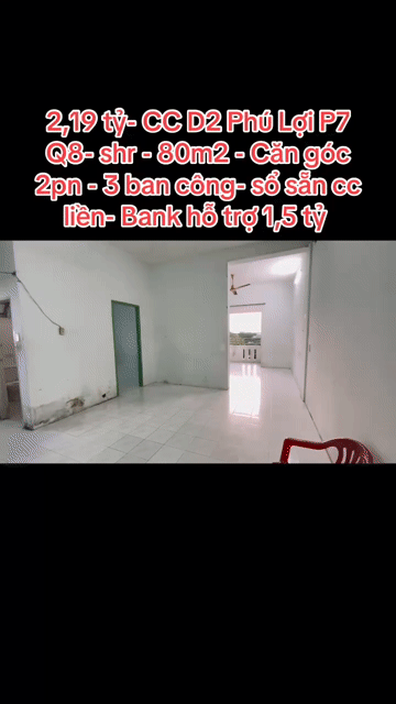 Mua bán Căn hộ Chung cư Khu dân cư Phú Lợi Quận 8 Tp Hồ Chí Minh diện tích 80 m² giá 2,19 tỷ