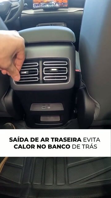 SAÍDA DE AR TRASEIRA EVITA CALOR NO BANCO DE TRÁS