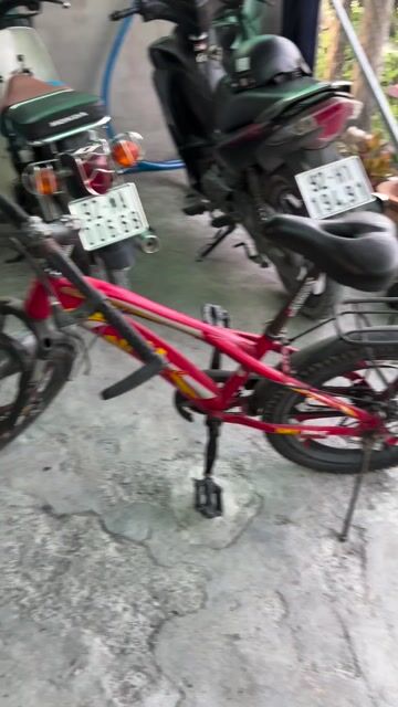 Xe đạp màu Đỏ Mới. Mua bán Xe đạp tại Huyện Củ Chi Tp Hồ Chí Minh được đăng bởi Vo Anh Tuan hình 1