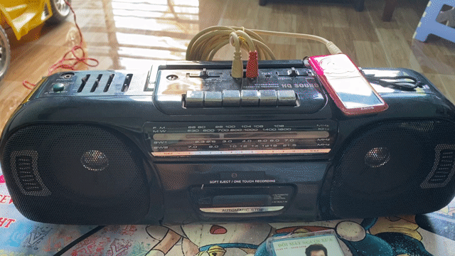 Đài Cassette Đen Full chức năng. Mua bán Tivi, Âm thanh tại Thành phố Châu Đốc An Giang được đăng bởi Nguyễn Thanh Phú  hình 1