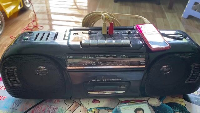 Đài Cassette Đen Full chức năng. Mua bán Tivi, Âm thanh tại Thành phố Châu Đốc An Giang được đăng bởi Nguyễn Thanh Phú  hình 1