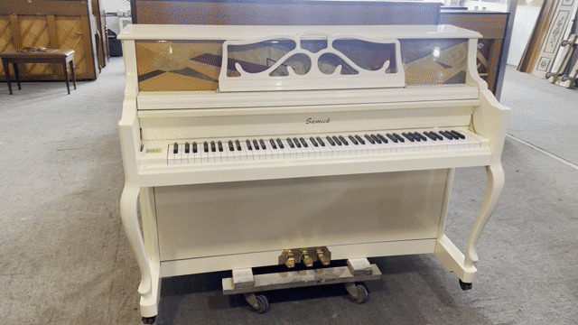 Piano cơ Samick JC1000 Trắng hoạ tiết. Mua bán Nhạc cụ tại Huyện Nhà Bè Tp Hồ Chí Minh được đăng bởi THẾ GIỚI PIANO HCM hình 1