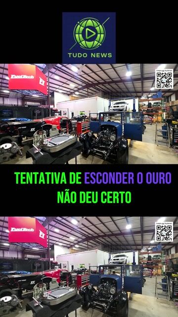 Tentativa de esconder o ouro não deu certo.