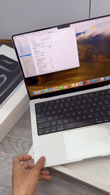 Apple Macbook M3 Pro 18GB/512GB Bạc FULLBOX 99%. Mua bán Laptop tại Huyện Nhà Bè Tp Hồ Chí Minh được đăng bởi Thanh Trung hình 1