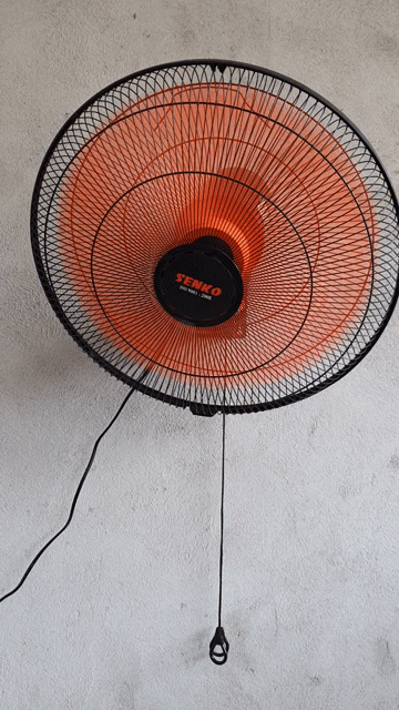 Quạt treo tường công nghiệp Senko Cam Đen 75W. Mua bán Quạt tại Thành phố Thủ Dầu Một Bình Dương được đăng bởi NTN hình 1