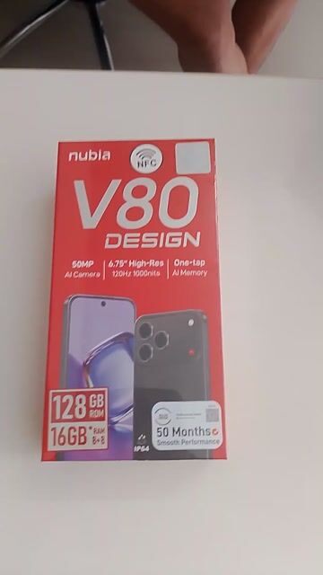 nubia V80 Design 128GB Đen. Mua bán Điện thoại tại Quận Tân Bình Tp Hồ Chí Minh được đăng bởi Mun shop hình 1