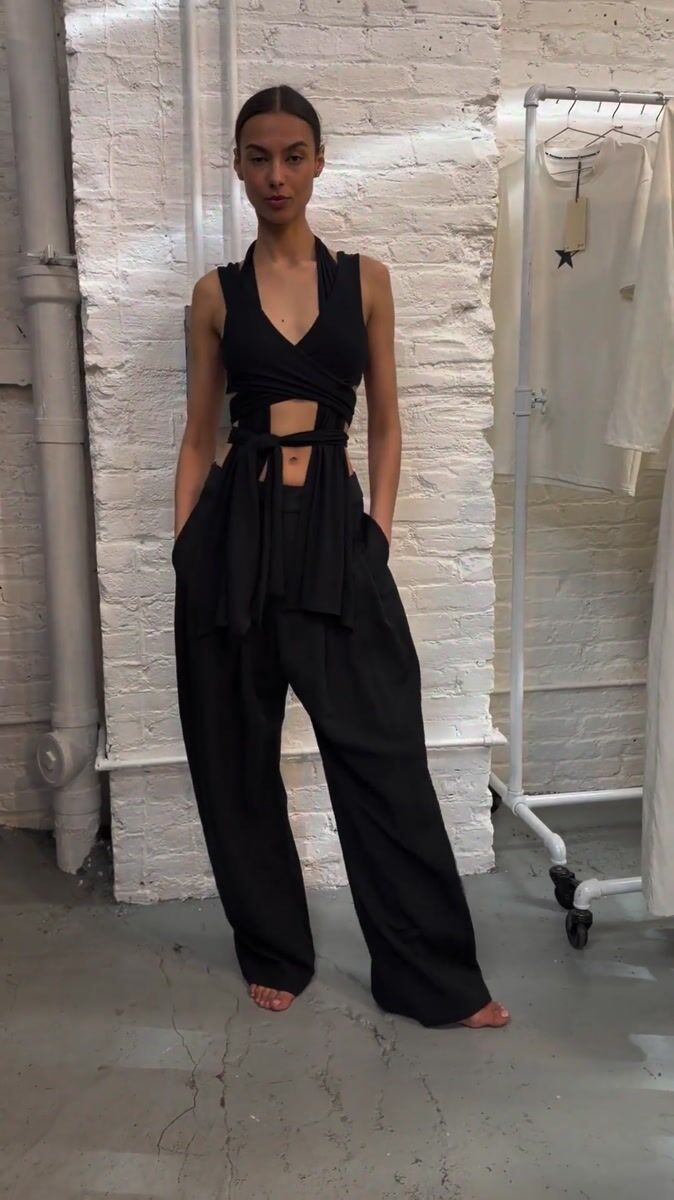 Awakened Chalkboard Pleated Pant
