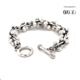 Silver Graduated Barbed Wire Bauble Bracelet 360 Video two