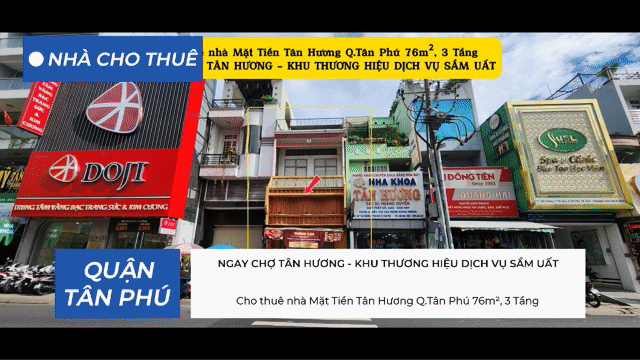 Cho thuê Nhà ở Quận Tân Phú Tp Hồ Chí Minh diện tích 76 m² giá 32 triệu/tháng