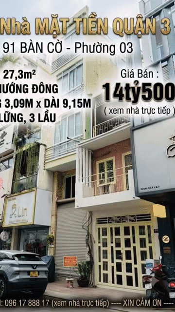 Mua bán Nhà ở Quận 3 Tp Hồ Chí Minh diện tích 27.2999 m² giá 14,5 tỷ