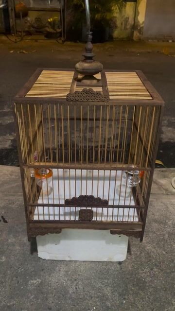 Lồng chim Chào mào Gỗ mun Tre. Mua bán Phụ kiện, Thức ăn, Dịch vụ tại Quận Tân Phú Tp Hồ Chí Minh được đăng bởi bim bim hình 1