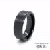 8mm Brushed Centre Black Zirconia Ceramic Ring 360 Video two