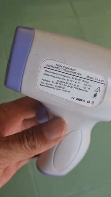 Nhiệt kế hồng ngoại UX-A-01 Trắng, Tím. Mua bán Nội thất, đồ gia dụng khác tại Huyện Ba Tri Bến Tre được đăng bởi Phan Hải BT hình 1