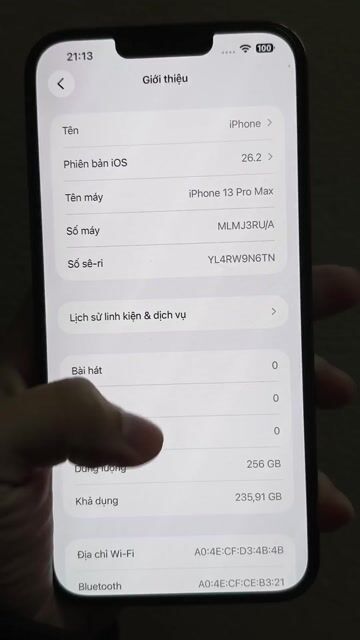 Apple iPhone 13 Pro Max 256GB Xanh. Mua bán Điện thoại tại Quận Long Biên Hà Nội được đăng bởi danglongvl222 hình 1