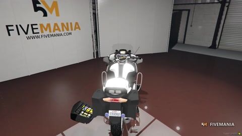 FIVEM 1200rt | Lore-Friendly Police Motorcycle [Unbadged] Add-On | Working Lights | Saddlebags | Optimized | Fivem Ready | High Quality — video preview
