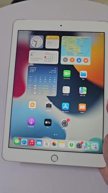 Apple iPad Air 2 9.7" 32GB bản 4G+Wifi Pin new 100. Mua bán Máy tính bảng tại Quận Cầu Giấy Hà Nội được đăng bởi Công Hậu Mobile  hình 1