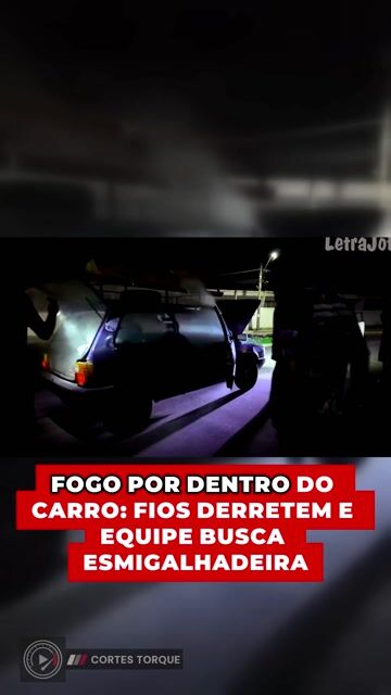 Fogo escondido dentro do carro elétrico: fios derretem e equipe corre contra o tempo