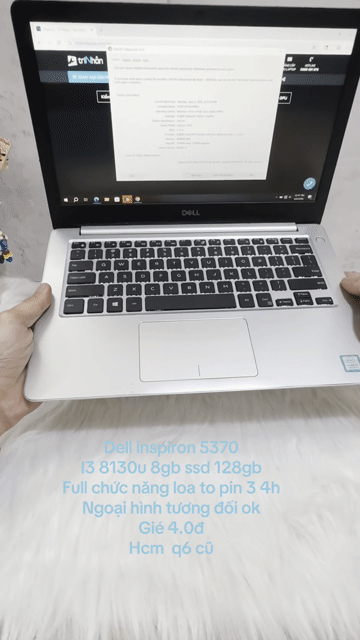 Dell Inspiron 5370 i3 8130u 8GB/128GB. Mua bán Laptop tại Quận 6 Tp Hồ Chí Minh được đăng bởi Máy Tính Bảo Ngọc hình 1