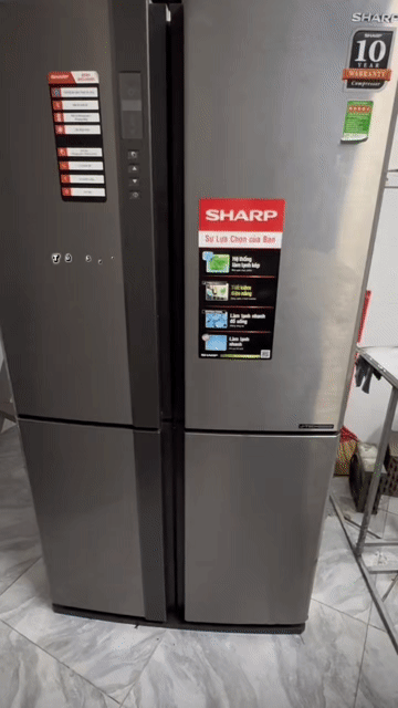 Tủ lạnh Sharp SJ-FX631V-SL 626 lít. Mua bán Tủ lạnh tại Quận Gò Vấp Tp Hồ Chí Minh được đăng bởi  Huỳnh Long  hình 1