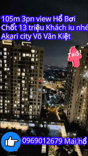 Cho thuê Căn hộ Chung cư Akari City Quận Bình Tân Tp Hồ Chí Minh diện tích 105 m² giá 13 triệu/tháng