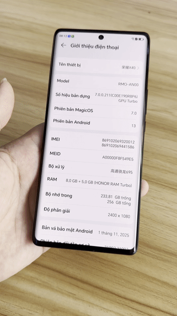HONOR X40 nội địa. Mua bán Điện thoại tại Huyện Phong Điền Cần Thơ được đăng bởi THANH LÝ NHANH NGUYỄN hình 1