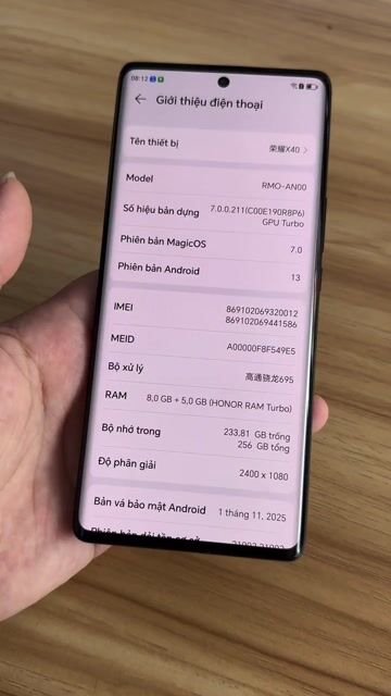 HONOR X40 nội địa. Mua bán Điện thoại tại Huyện Phong Điền Cần Thơ được đăng bởi THANH LÝ NHANH NGUYỄN hình 1