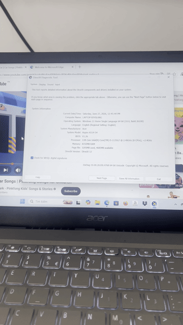 Acer Aspire 5 i5 Gen 11 8GB/500GB Bạc Like New. Mua bán Laptop tại Quận 8 Tp Hồ Chí Minh được đăng bởi HUỲNH HÀ TÂN hình 1