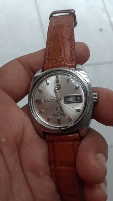Đồng hồ Rado auto xưa,dây da Nâu. Mua bán Đồng hồ tại Quận 3 Tp Hồ Chí Minh được đăng bởi chơi vì dam me hình 1