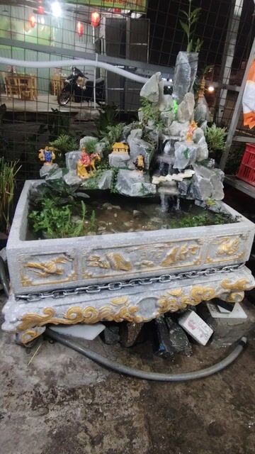 Tiểu cảnh đá xám vàng. Mua bán Cây cảnh, đồ trang trí tại Thị xã Tân Uyên Bình Dương được đăng bởi bonsai mini hình 1