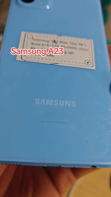 Samsung A23 R6+6+128 Pin5000 2sim. Mua bán Điện thoại tại Huyện Trảng Bàng Tây Ninh được đăng bởi Sun Mobile Shop Điện Thoại Trảng Bàng Tây Ninh 01 hình 1