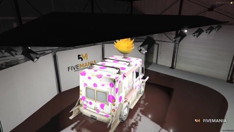 FIVEM Tmsweet | Custom Ice Cream Truck [Unbadged] Add-On | Clown Head Topper | Weapons | Custom Livery | Optimized | Fivem Ready | High Quality, video preview