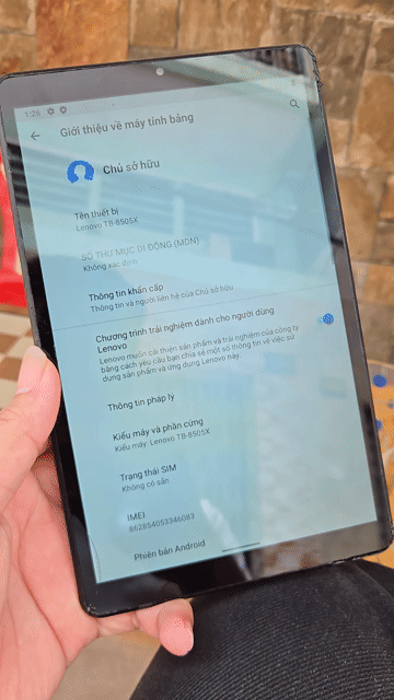Lenovo Tab M8 HD-8505X 3GB/32GB Xấu Mượt. Mua bán Máy tính bảng tại Quận 11 Tp Hồ Chí Minh được đăng bởi Đặng Văn Hậu hình 1