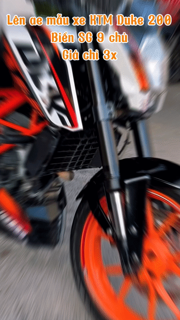 KTM Duke 200 2020 - Biển SG 9 chủ - Giá 37tr8. Mua bán Xe máy tại Quận Bình Tân Tp Hồ Chí Minh được đăng bởi lê diễm trinh hình 1
