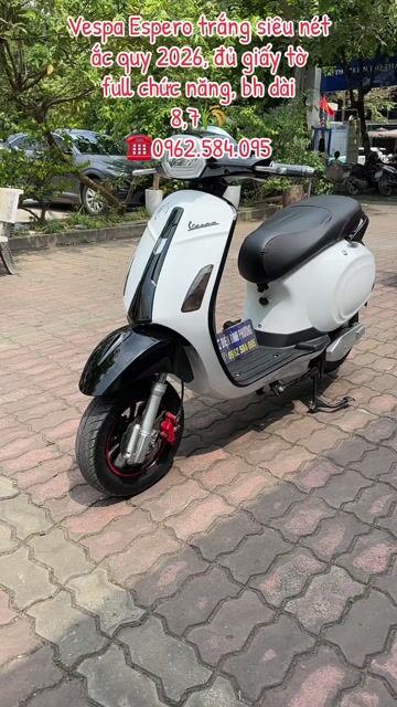 Xe máy điện Vespa Espero AQ 2026 Trắng đen. Mua bán Xe máy tại Quận Bắc Từ Liêm Hà Nội được đăng bởi Xe điện Bình Phương hình 1