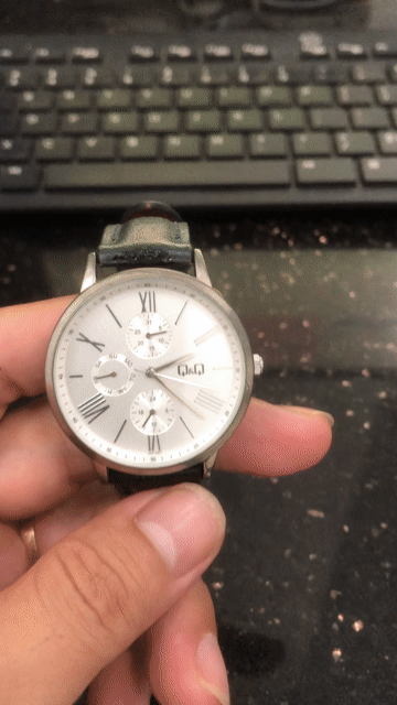 Đồng Hồ Nam Q&Q 6 Kim Size 38mm. Mua bán Đồng hồ tại Huyện Phong Điền Cần Thơ được đăng bởi Mì Trộn Nhà Bé Sữa hình 1