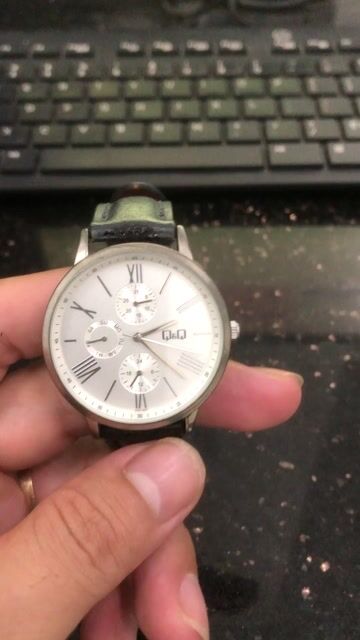 Đồng Hồ Nam Q&Q 6 Kim Size 38mm. Mua bán Đồng hồ tại Huyện Phong Điền Cần Thơ được đăng bởi Mì Trộn Nhà Bé Sữa hình 1