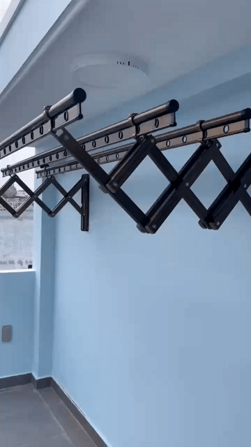 Thanh treo quần áo xếp gọn gắn tường, chịu lực lớn. Mua bán Nội thất, đồ gia dụng khác tại Quận Gò Vấp Tp Hồ Chí Minh được đăng bởi Cửa lưới EMODO hình 1