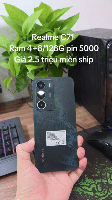 Realme C71 128GB pin 6300 zin nguyên cây, nfc full. Mua bán Điện thoại tại Quận Hà Đông Hà Nội được đăng bởi Shop Điện Thoại Cũ Zin hình 1