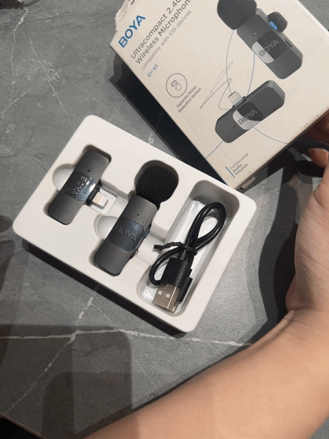 Microphone không dây BOYA BY-V1 Đen 2.4GHz. Mua bán Thiết bị đeo thông minh tại Quận Phú Nhuận Tp Hồ Chí Minh được đăng bởi Na hình 1