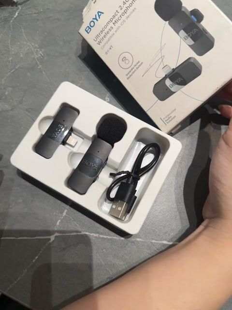 Microphone không dây BOYA BY-V1 Đen 2.4GHz. Mua bán Thiết bị đeo thông minh tại Quận Phú Nhuận Tp Hồ Chí Minh được đăng bởi Na hình 1