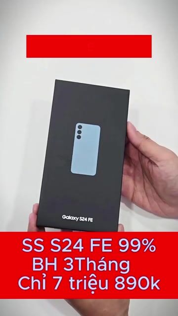 Samsung S24 FE 5G 128GB 99% BH 3 Tháng. Mua bán Điện thoại tại Thành phố Bến Tre Bến Tre được đăng bởi TN Store hình 1